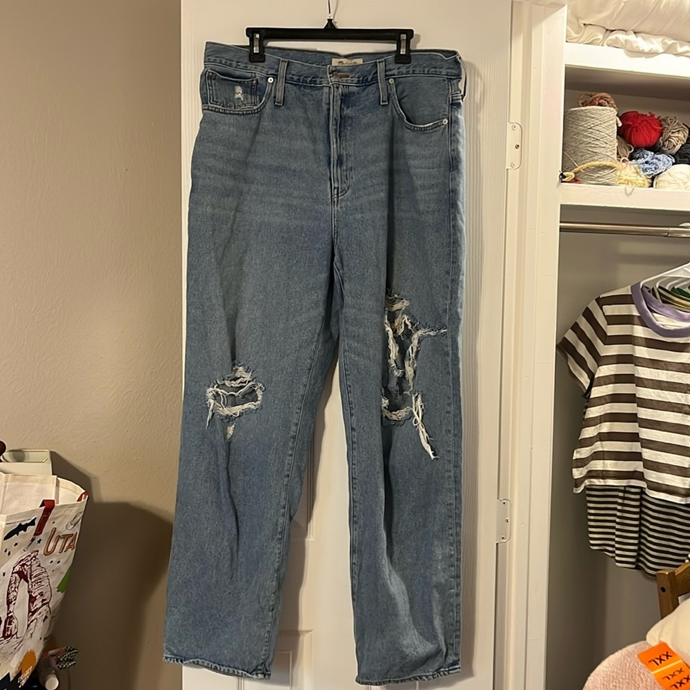 Madewell Baggy Straight Jeans